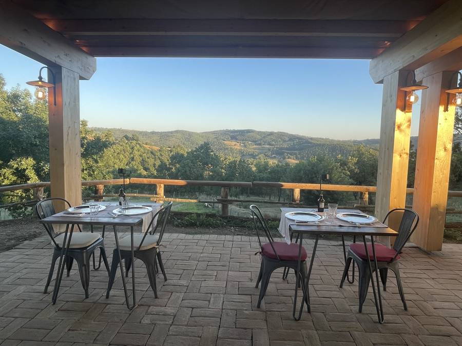 Terrazza panoramica di Tenuta San Lodovico, Scansano