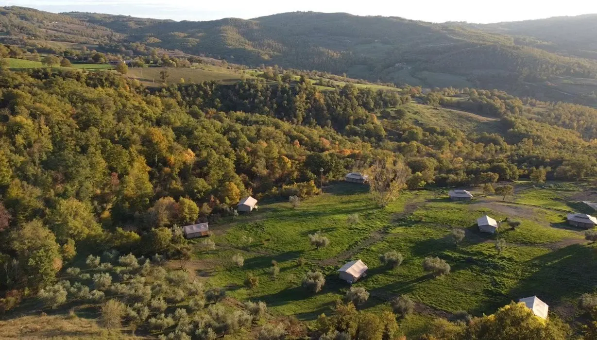 Veduta della valle dalla Tenuta